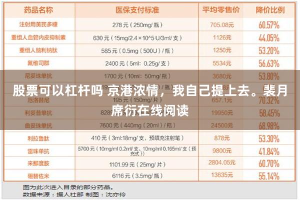 股票可以杠杆吗 京港浓情，我自己提上去。裴月席衍在线阅读